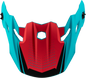 Mx 96 502 Visor W/Screws Matte Blue/Red