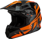 Mx 96 Splinter Helmet Black/Orange Sm