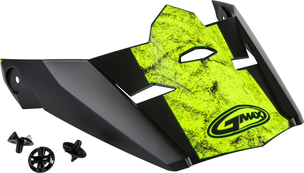 Visor W/Screws Dominant Mx 46 Matte Black/Hi Vis Md 2x