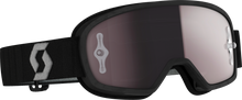 Load image into Gallery viewer, Youth Buzz Mx Pro Goggle Blk/Grey W/Silver Chrome Works