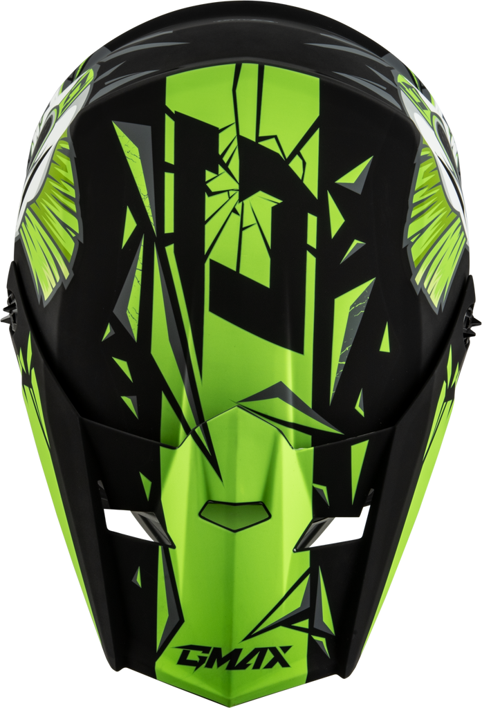 Youth Mx 46y Unstable Helmet Matte Black/Green Yl