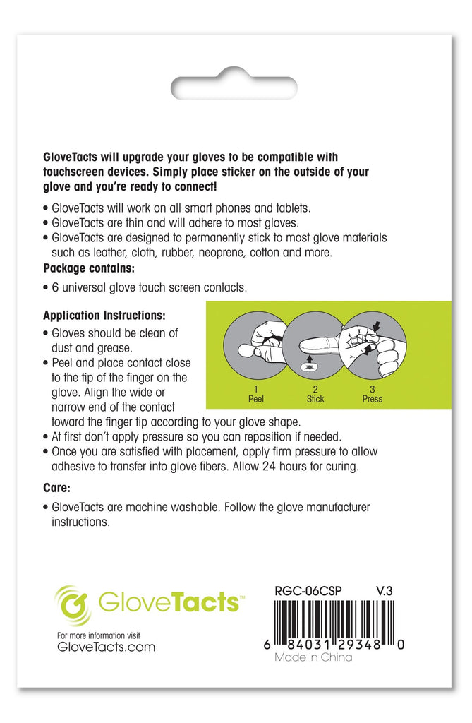 Touchscreen Stickers For Gloves 10/Pk