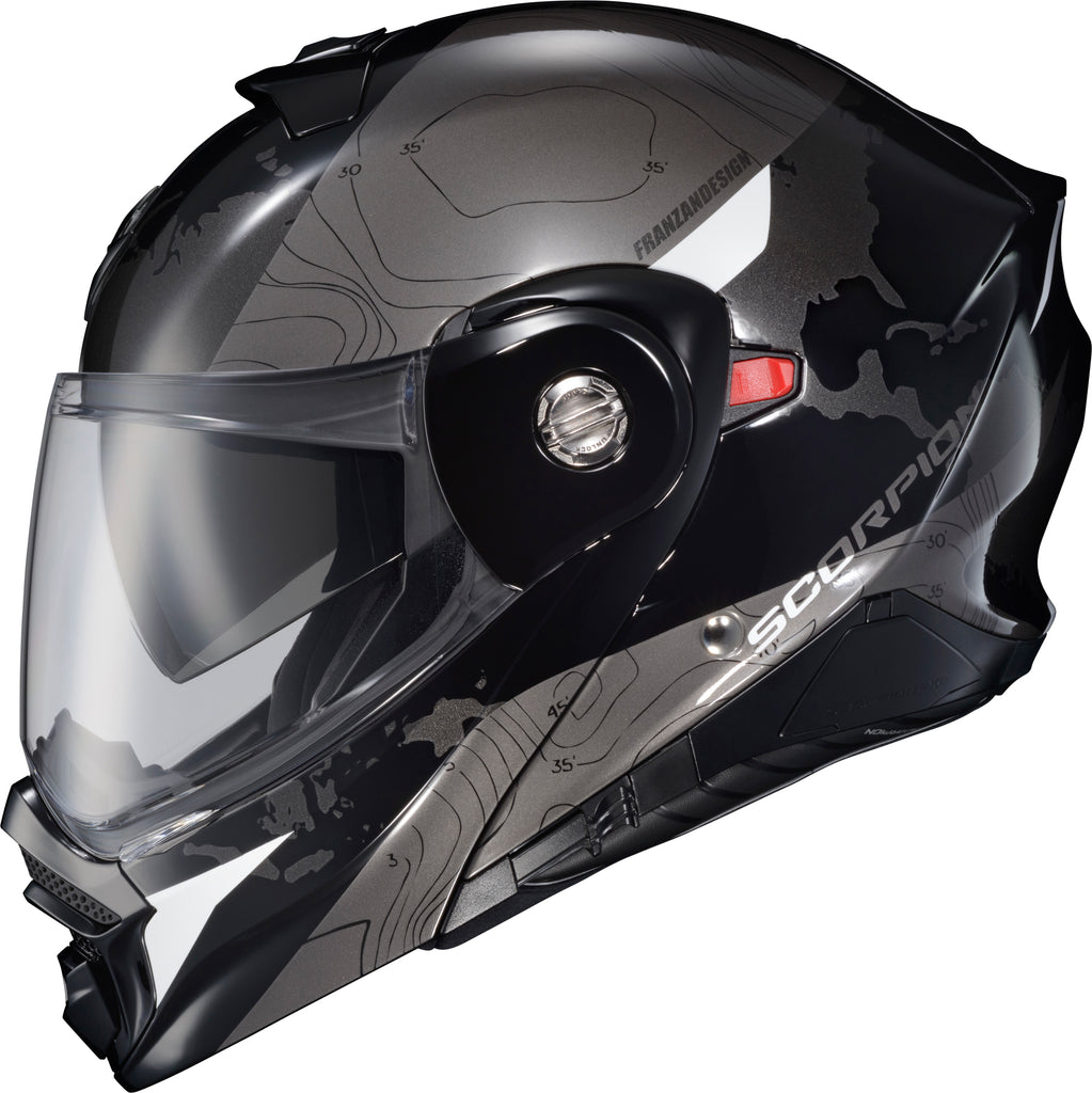 Exo At960 Modular Helmet Topographic Black/White Xl