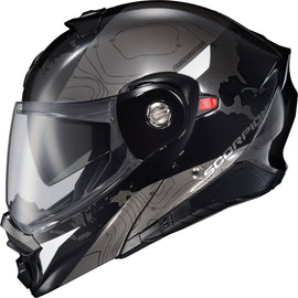 Exo At960 Modular Helmet Topographic Black/White Md