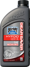 Bel-Ray Gear Saver Hypoid Oil 80W-90 1L bottle, shown with label, for gear lubrication in automotive and machinery applications
