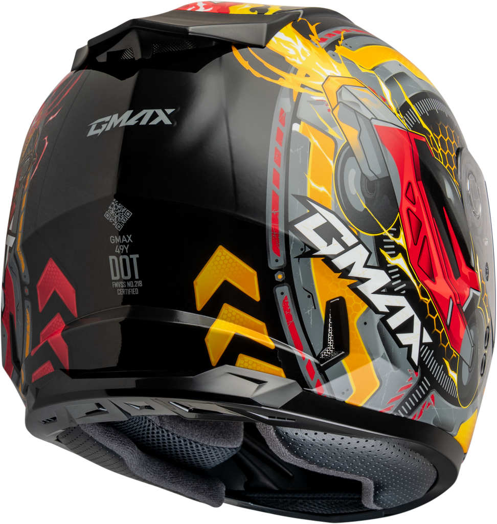 Youth Gm 49y Charge Helmet Black/Red/Yellow Ym
