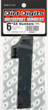 Load image into Gallery viewer, #1 6" Black Super X Digits 3/Pk