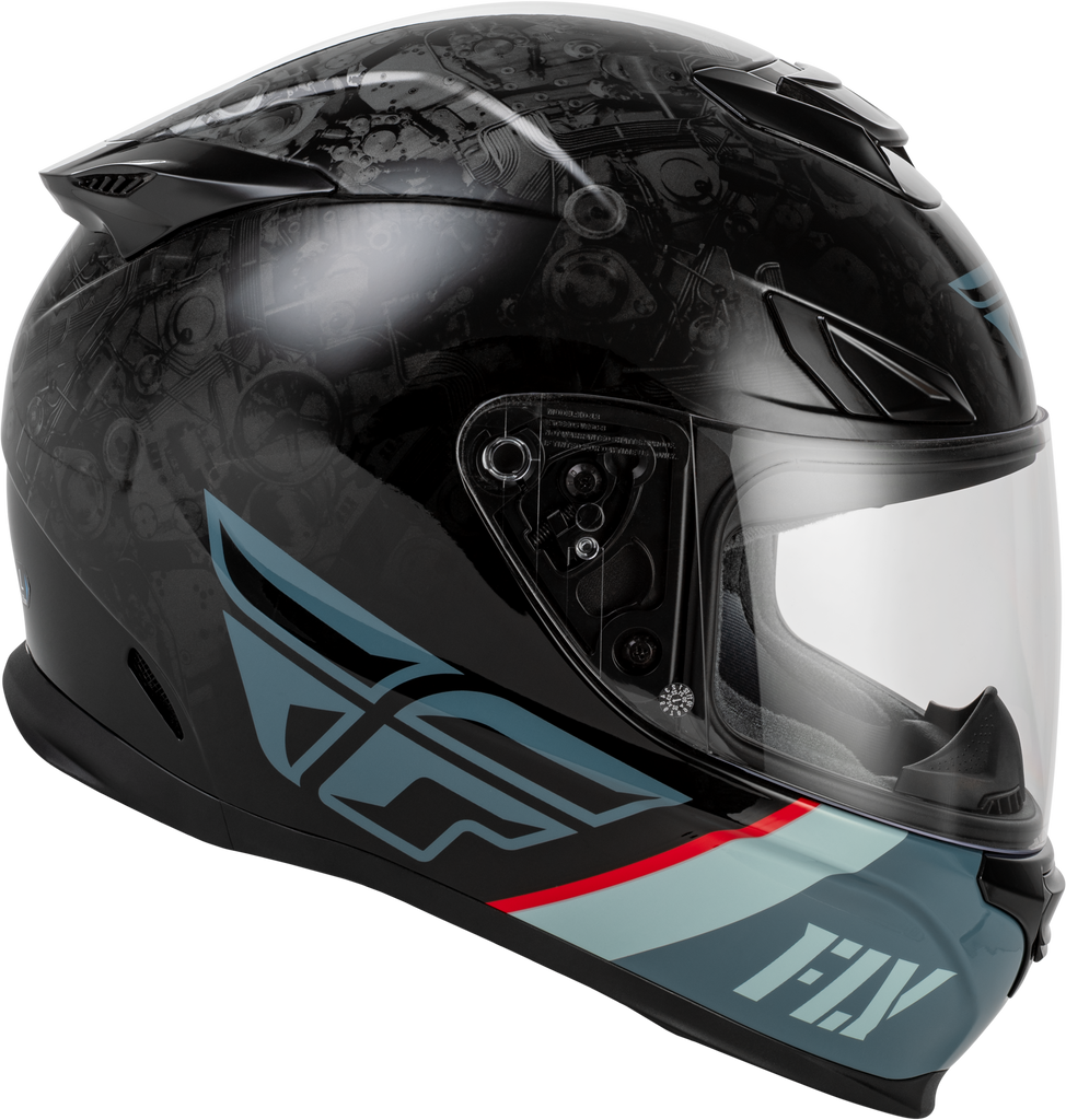 Sentinel Mech Helmet Black/Grey/Red 2x