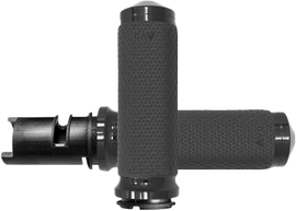 AVON Memory Foam Medium Black Twist Grip for bicycles, featuring comfortable ergonomic design and durable construction.