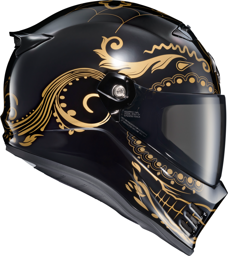 Covert Fx Full Face Helmet El Malo Gold/Gloss Black Sm