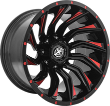 Load image into Gallery viewer, XF OFFROAD WHEELS 224 GLOSS BLACK/RED TRUCK/SUV - The Speed Shop Canada