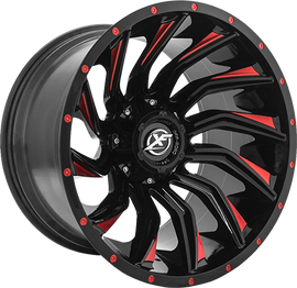 XF OFFROAD WHEELS 224 GLOSS BLACK/RED TRUCK/SUV - The Speed Shop Canada