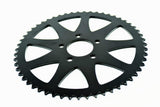 SPOKED REAR CHAIN SPROCKETS BLACK HARLEY MODELS 2000 UP