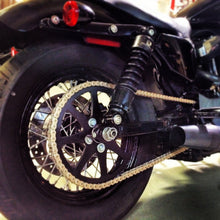 Load image into Gallery viewer, SPOKED REAR CHAIN SPROCKETS BLACK HARLEY MODELS 1999 DOWN - The Speed Shop Canada