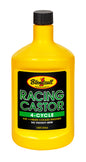Blendzall Racing Castor 4T 45W motor oil in 32oz bottle, designed for high-performance 4-stroke engines, with a durable chemical formula.