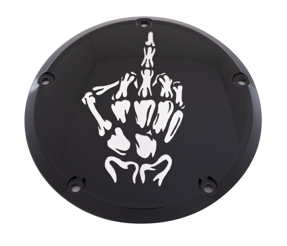VS BONE FINGER BILLET DERBY COVERS HARLEY MODELS 99-23 - The Speed Shop Canada