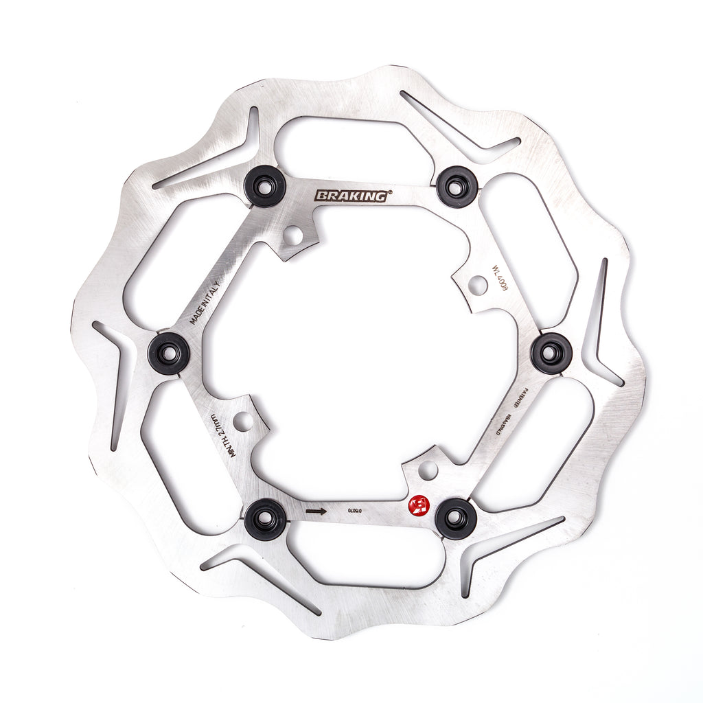 Braking Batfly 270 front rotor oversized kit for bike brakes, featuring durable alloy construction and detailed rotor design.