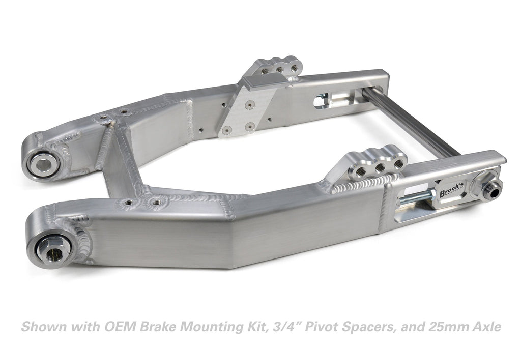BROCKS ALUMINUM SWINGARM HARLEY DAVIDSON DYNA MODELS 00-05 - The Speed Shop Canada