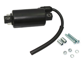 Bronco ATV ignition coil for model 183-2013, electrical component with black coil and wiring for ATV ignition system.