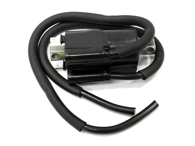 Bronco ATV ignition coil for model 183-2018, electrical component with black coil and wiring, designed for off-road vehicles.
