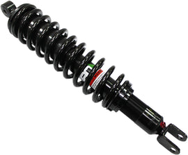 Front suspension gas shock absorber by BRONCO, showing the black metal body and mounting hardware for vehicle suspension.