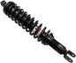 Front suspension gas shock absorber by BRONCO, showing the black metal body and mounting hardware for vehicle suspension.