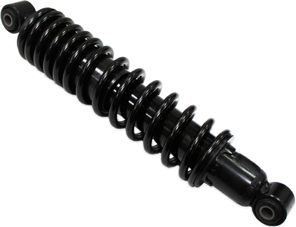 BRONCO rear gas shock absorber for vehicle suspension system, showing the cylindrical shock with mounting components.