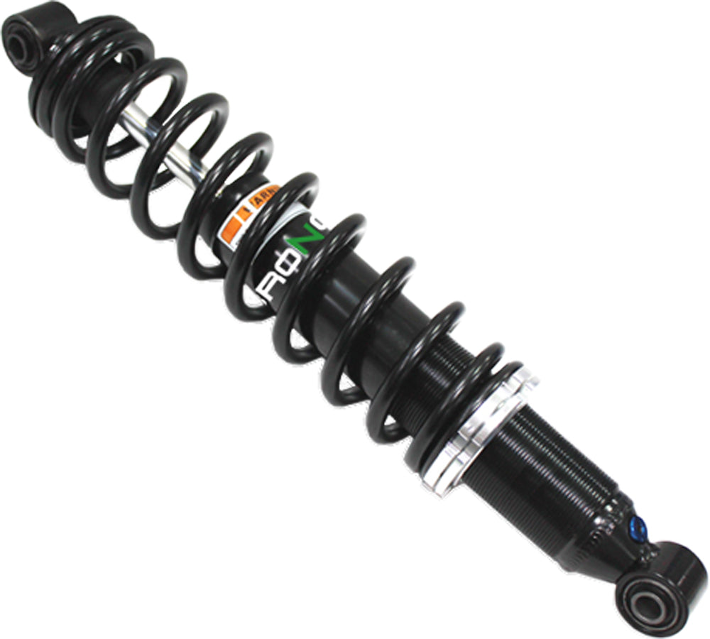 Bronco front gas shock absorber, part number 183-04304, showing the cylindrical shock with mounting ends
