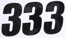 Load image into Gallery viewer, Number 3 Black 4" 3/Pk