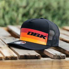 Load image into Gallery viewer, Sunday Stripe 2fifty Trucker Black Snapback Hat