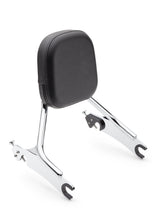 Load image into Gallery viewer, Detach Backrest Short Med Pad Chrome Chieftain 14 25