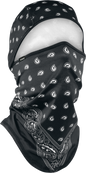 Sportflex Convertible Balaclava Black Paisley