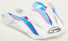 Load image into Gallery viewer, Visor W/Screws Pink Ribbon Riders White/Pink/Blue Mx 86