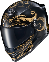 Load image into Gallery viewer, Covert Fx Full Face Helmet El Malo Gold/Gloss Black 2x