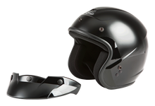 Load image into Gallery viewer, Of 2 Open Face Helmet Black Lg