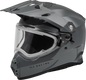 Trekker Cw Solid Helmet Elec Shld Grey Md