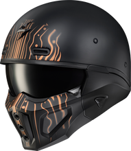 Load image into Gallery viewer, Covert X Open Face Helmet Tribe Matte Black/Copper Xl