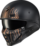 Covert X Open Face Helmet Tribe Matte Black/Copper 2x