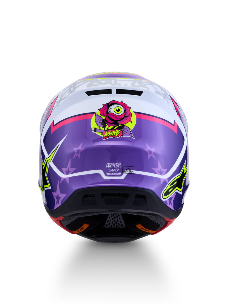 S M7 Blaster Helmet Ece06/Dot Prpl/Pink/Wht Glossy Xs