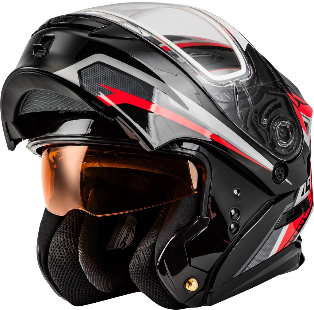 Md 01s Transistor Snow Helmet Black/Red Xs
