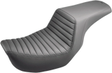 SADDLEMEN STEP UP SEAT TUCK AND ROLL BLACK HARLEY FXR MODELS