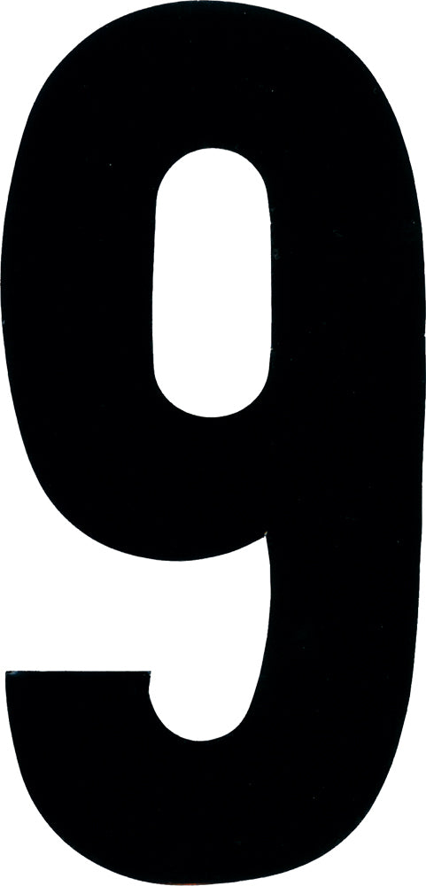 #9 7" Black Extreme Digits 3/Pk