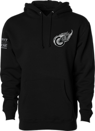 Two Wheels Hoodie Black Sm