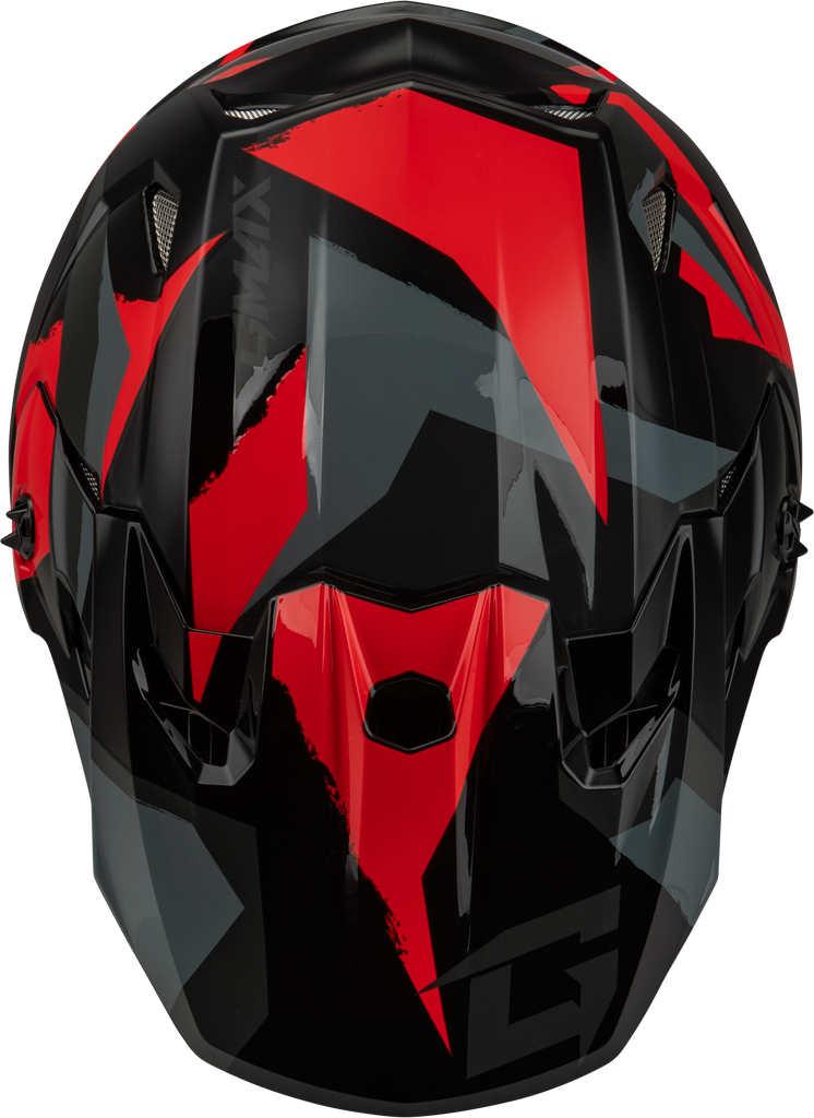 Mx 96s Splinter Helmet Black/Red Md