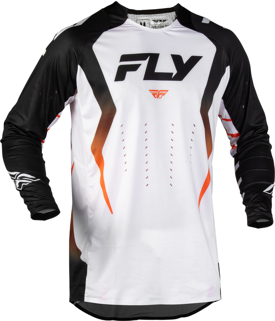 Evolution  Dst Bolt Jersey White/Black/Orange Md