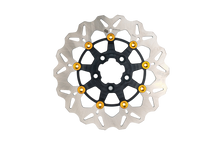 Load image into Gallery viewer, Rotor 11.5" Floating Wave Rr Black/Gold Buttons