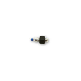 Black HIGHSIDER mirror adapter with M10x1.5 to M6 right thread for motorcycle mounts or brackets.