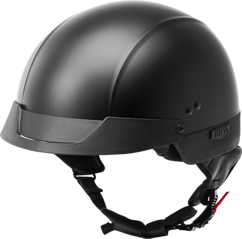 Hh 75 Half Helmet Matte Black Xs
