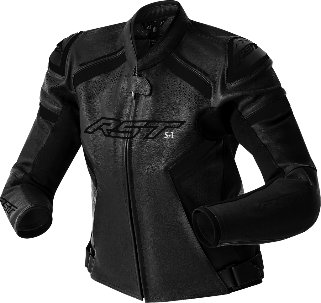 Womens S1 D3o Leather Jacket Black/White Xs