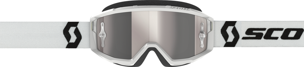 Primal Goggle White Silver Chrome Works